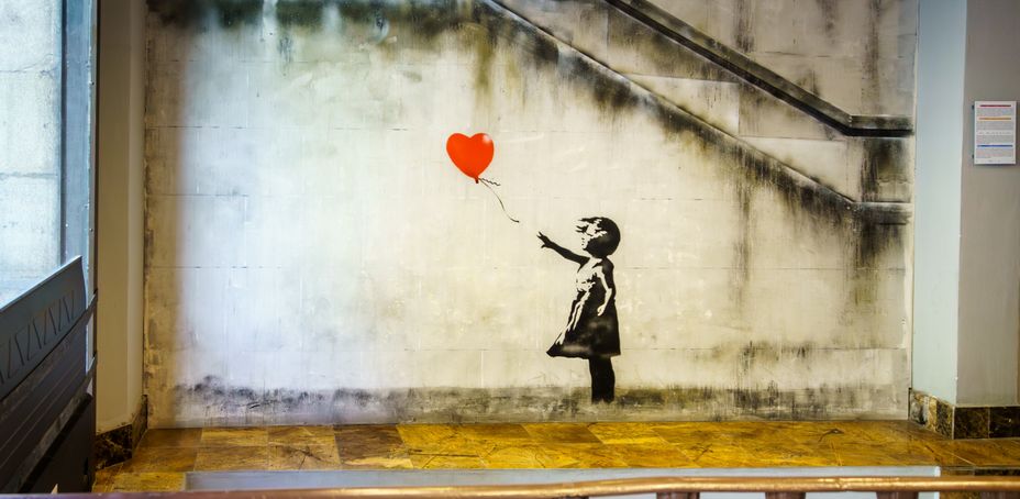 Banksy artwork at Moco Museum Barcelona