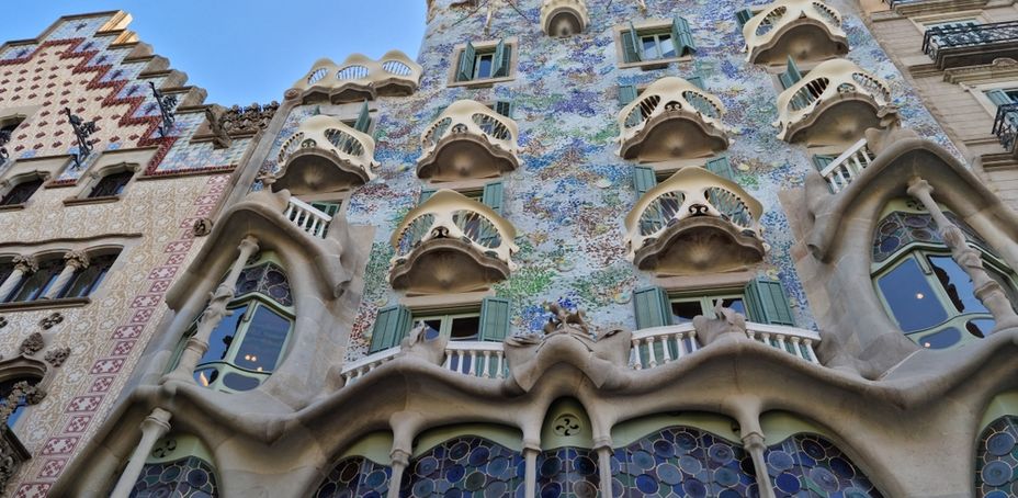 Casa Batlló facade, famous Gaudí-designed building in Barcelona