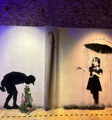 Banksy artwork at Banksy Museum Barcelona