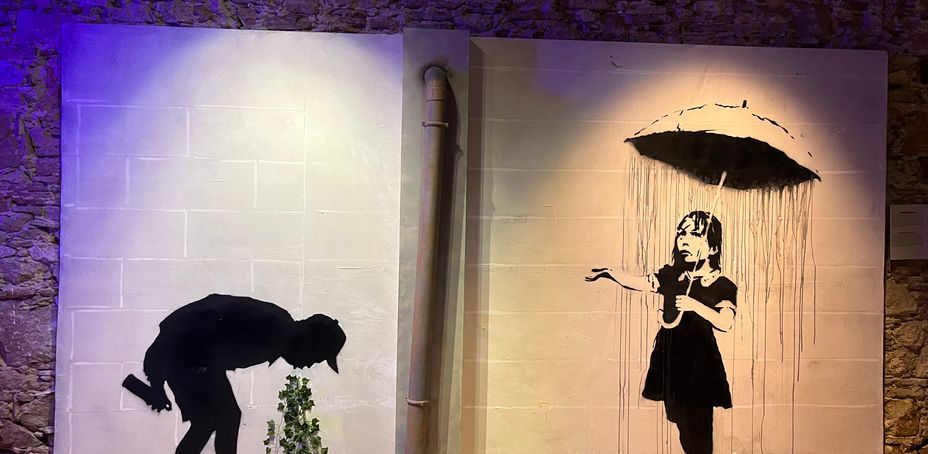 Banksy artwork at Banksy Museum Barcelona